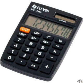 Kalkulator kieszonkowy ELEVEN SLD-100NR, 8-cyfrowy, czarny