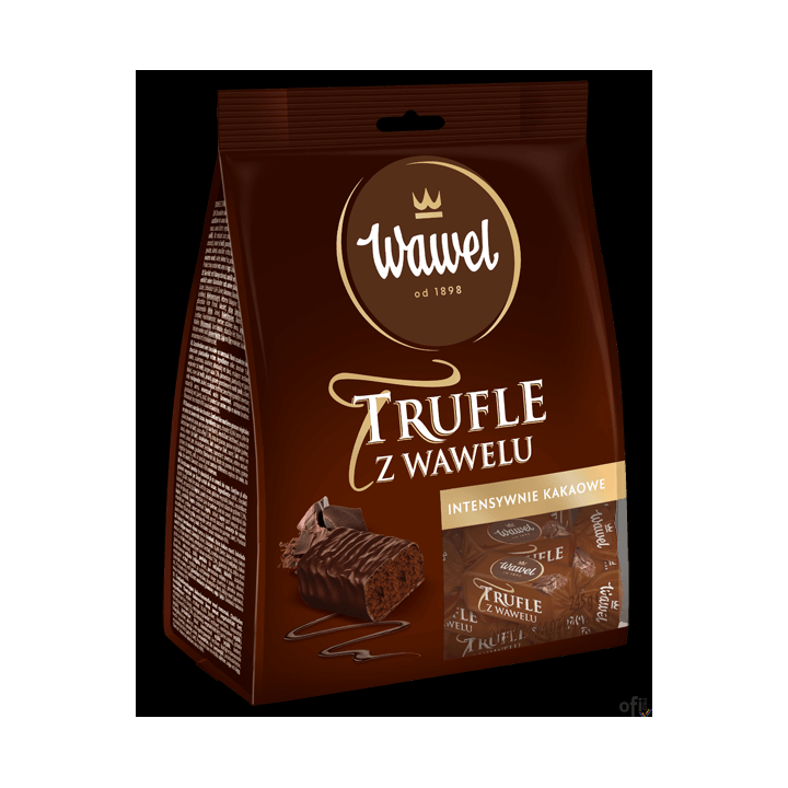 Cukierki Trufle o smaku rumowym w czekoladzie 245g WAWEL