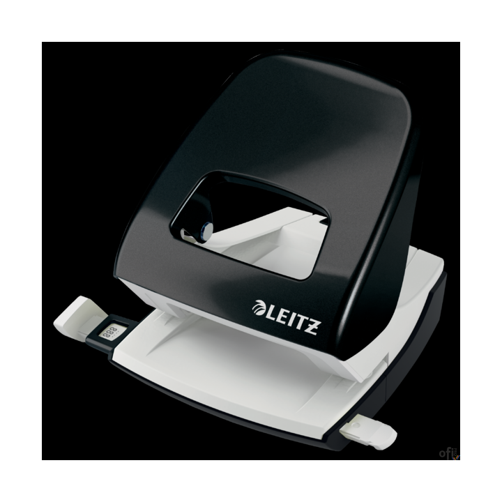 Dziurkacz duży metalowy Leitz, czarny, 10 lat gwarancji, 30 kartek 50081095