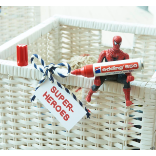 Marker permanentny okrągła końcówka 3-4 mm czarny Edding 550/001/C