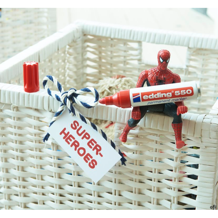 Marker permanentny okrągła końcówka 3-4 mm czarny Edding 550/001/C