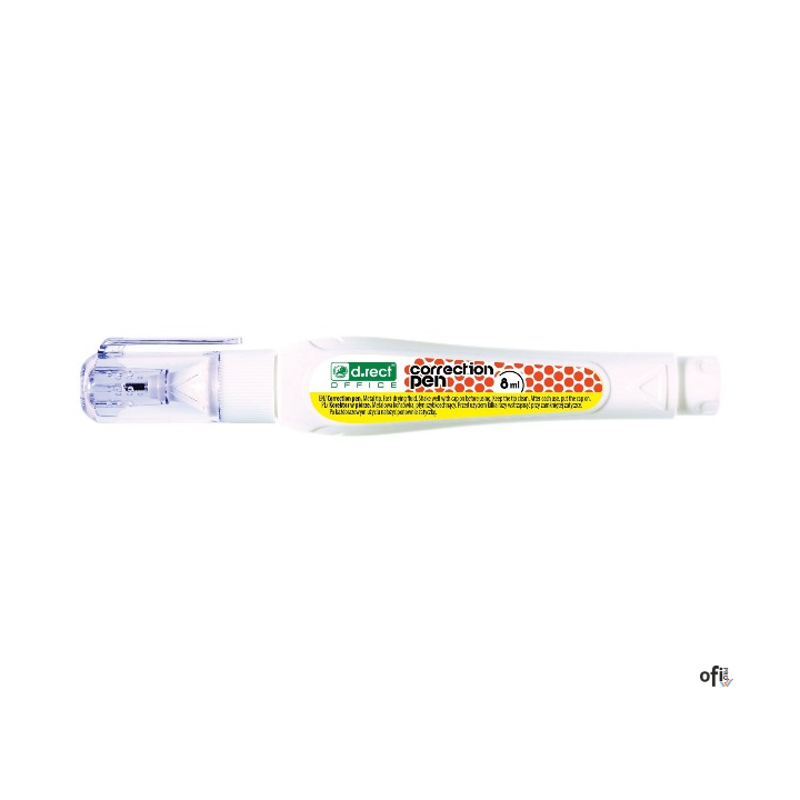 Korektor w piórze D.RECT 7287 8ml końcówka metalowa 007194