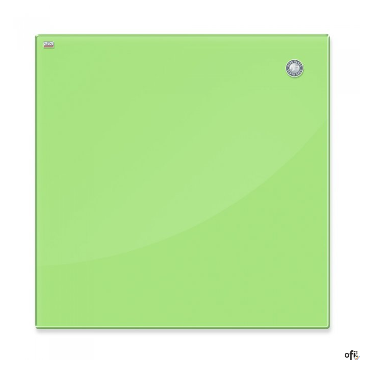Tablica szklana magnetyczna 80x60cm jasna zieleń 2X3 TSZ86 G
