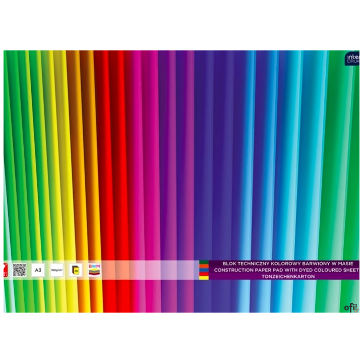 Blok tech.A5 kolor.20k barwiony w masie INTERDRUK  5932