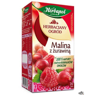 Herbata HERBAPOL HERBACIANY OGRÓD Malina z Żurawiną 20t