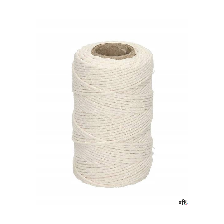 Nici lniane białe DRATWA 100g 120m sznurek