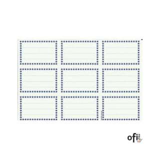 Naklejki na zeszyt białe (25) MB POLSYR z obramówką (X)