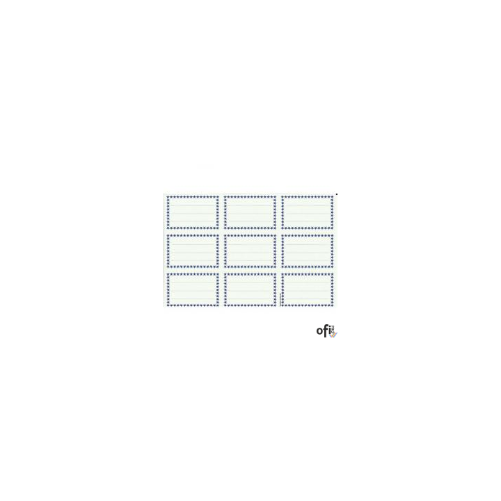 Naklejki na zeszyt białe (25) MB POLSYR z obramówką (X)