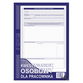 504-B1 Kwestionariusz osobowy dla pracownika (offset) Michalczyk i Prokop