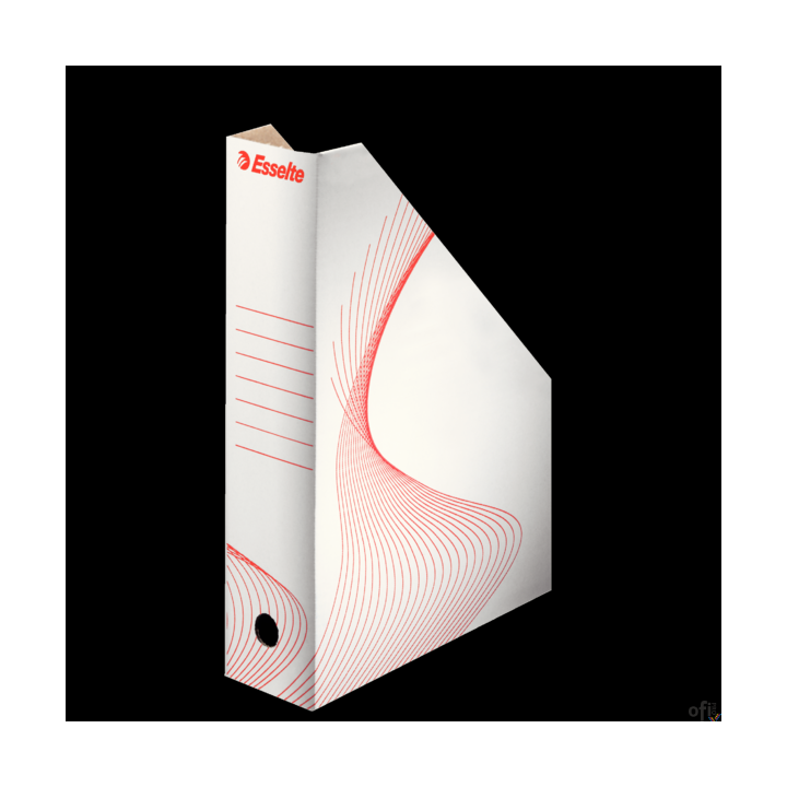 Pojemnik kartonowy na czasopisma 80mm biały ESSELTE 493222