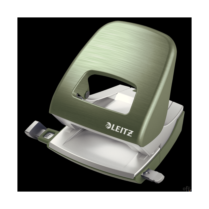 Dziurkacz duży metalowy Leitz Style, seledynowy, 10 lat gwarancji, 30 kartek 50060053