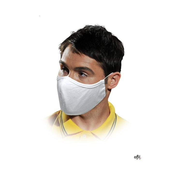 Maseczka bawełniana 10szt. wielokrotnego użytku biała 10szt SALE