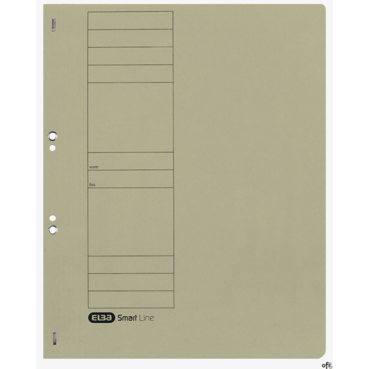 Skoroszyt kartonowy ELBA A4, oczkowy, szary, 100551873