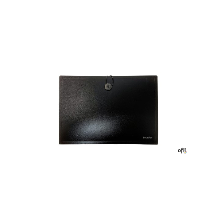 Teczka harmonijkowa A4 PP 7 przegródek czarna TH-A4-01 Biurfol