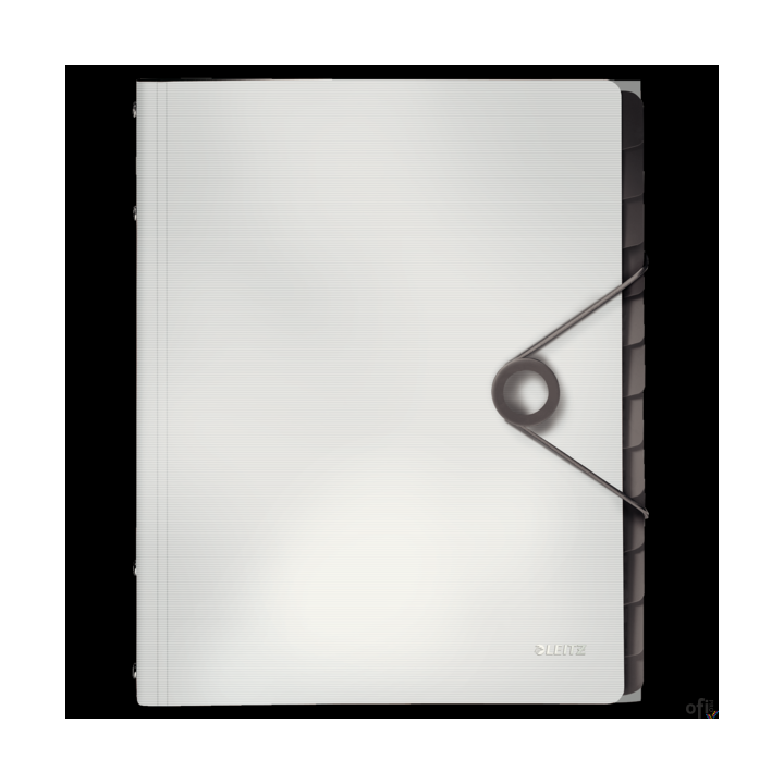 Teczka segregująca 12 przekładek biała PP LEITZ SOLID 45701001