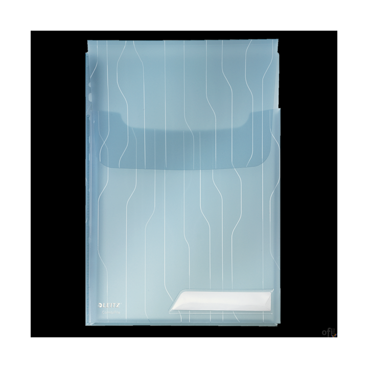 Folder Leitz Combifile, poszerzany, niebieski, folia 3 szt., 200 mic., 47270035 (X)