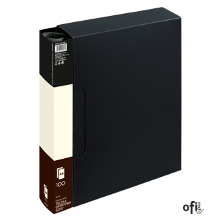 Teczka ofertowa 9010A, czarny, 100 koszulek GRAND 120-1204