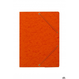 Teczka z gumką rogi DOTTS A4 preszpan pomarańczowa 390g
