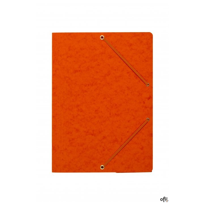Teczka z gumką rogi DOTTS A4 preszpan pomarańczowa 390g