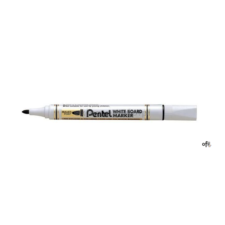 Ekonomiczny marker do białych tablic czarny MW85-A PENTEL suchościeralny