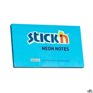 Bloczek STICKnullN 127x76mm niebieski neonowy 100k 21100k 213 STICKnullN