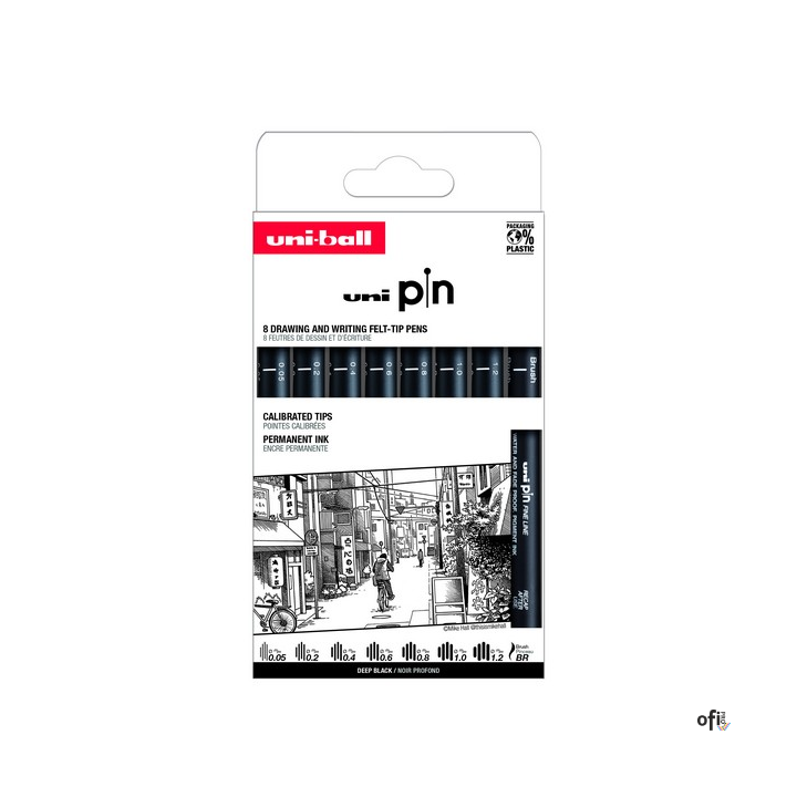 Cienkopis PIN 200, ZESTAW 8 SZT_005-12