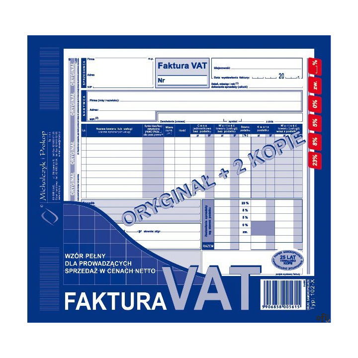 102-XE/N  Fak.VAT 2/3 A4(peł or +2kop)MICHALCZYK I PROKOP