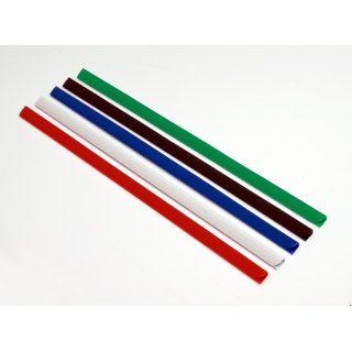 Grzbiety wsuwane DOTTS 15 mm czerwone, opakowanie 50 szt.