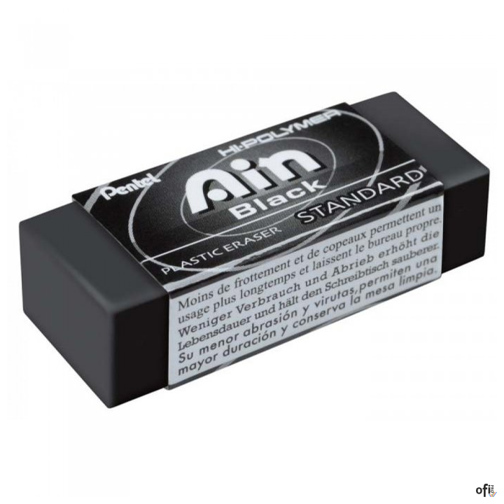 Gumka ołówkowa AIN Black  ZEAH06 PENTEL