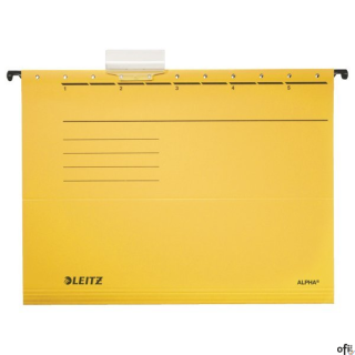 Teczki zawieszane ALPHA, żółty, Leitz 19850115