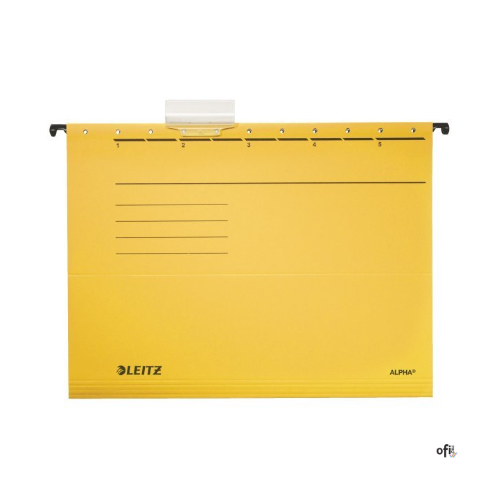 Teczki zawieszane ALPHA, żółty, Leitz 19850115