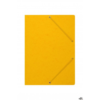 Teczka z gumką rogi DOTTS A4 preszpan żółta 390g