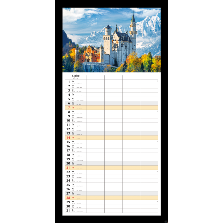 Planer miesięczny 2024 Michalczyk i Prokop T-108S-1 kalendarz ścienny