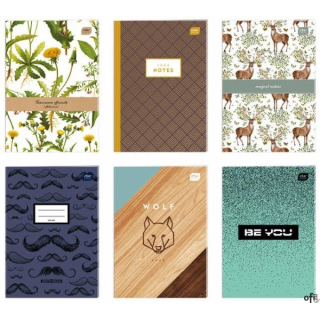 Zeszyt A4 80k. linia mix INTERDRUK