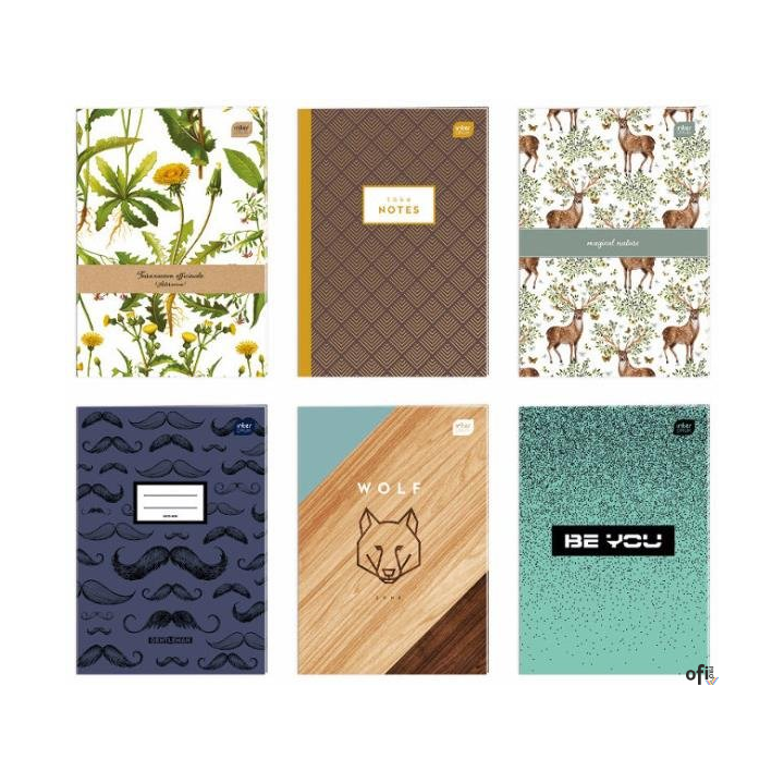 Zeszyt A4 80k. linia mix INTERDRUK