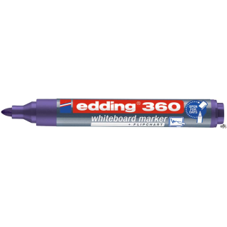 Marker do tablic okrągła końcówka 1,5-3 mm fioletowy Edding 360/008/F