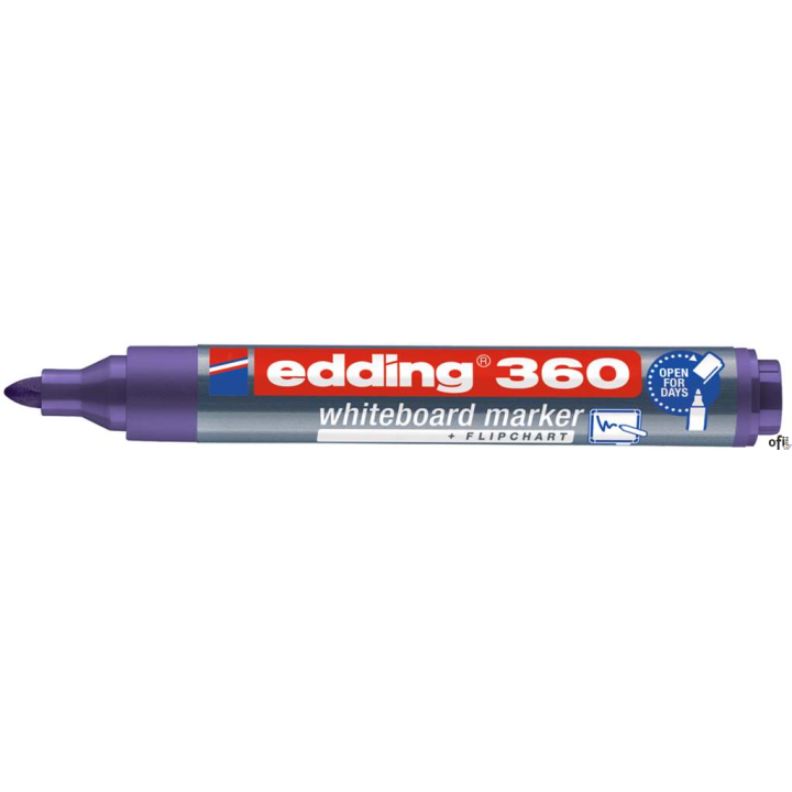Marker do tablic okrągła końcówka 1,5-3 mm fioletowy Edding 360/008/F