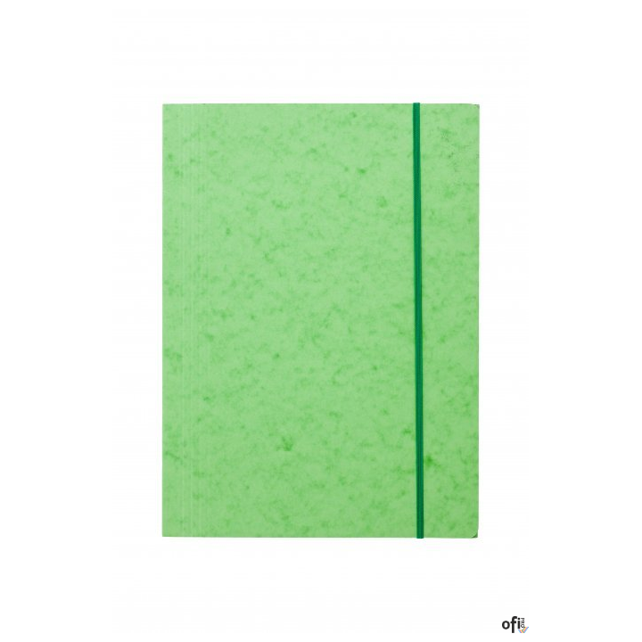Teczka z gumką prostą DOTTS A4 preszpan jasna zielona 390g