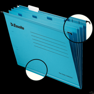 Teczki zawieszane z przekładkami Esselte Classic A4, niebieski, 10 szt. 93133