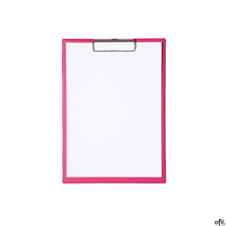 Podkładka Maul A4 z klipsem, powłoka plastikowa, różowa (23352/22 ML)