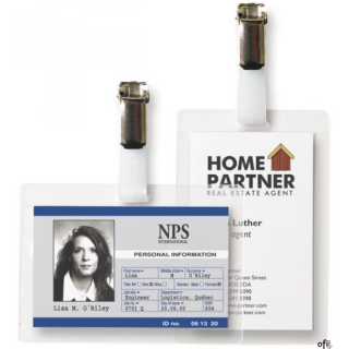 Karta identyfikacyjna samoprzylepna, pionowa 107x70 mm (25 szt.) 3L L11148