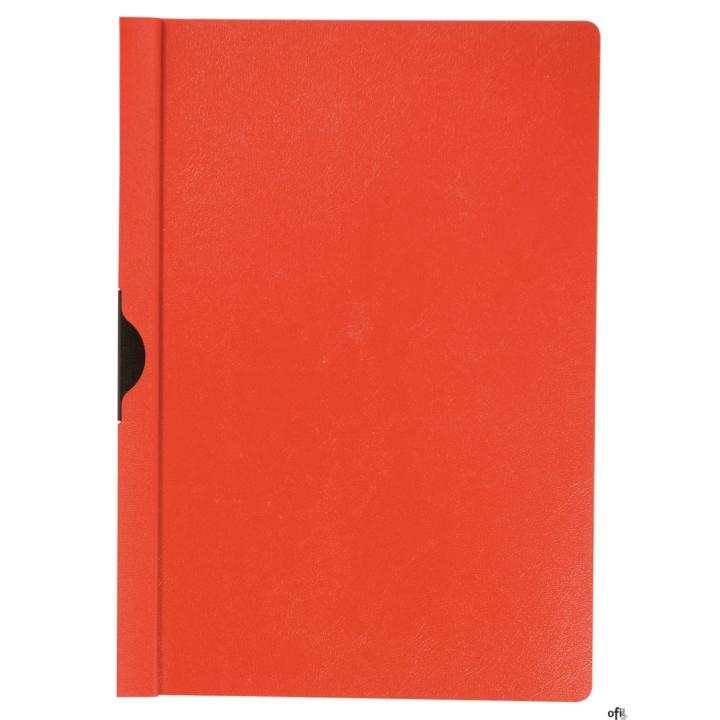 Skoroszyt Q-CONNECT z metalowym klipsem, PP, A4, 200/350mikr., czerwony