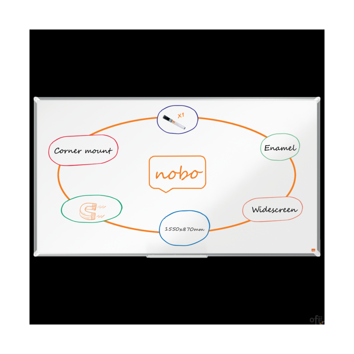Tablica porcelanowa panoramiczna Nobo Premium Plus 70 1550x870mm 1915368