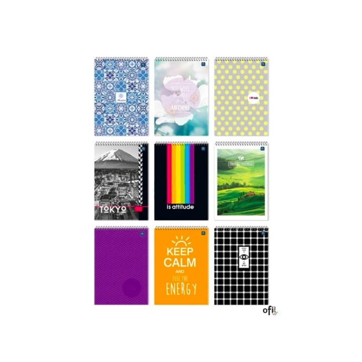 Kołonotatnik A5 100k spirala u góry GARWOLIN