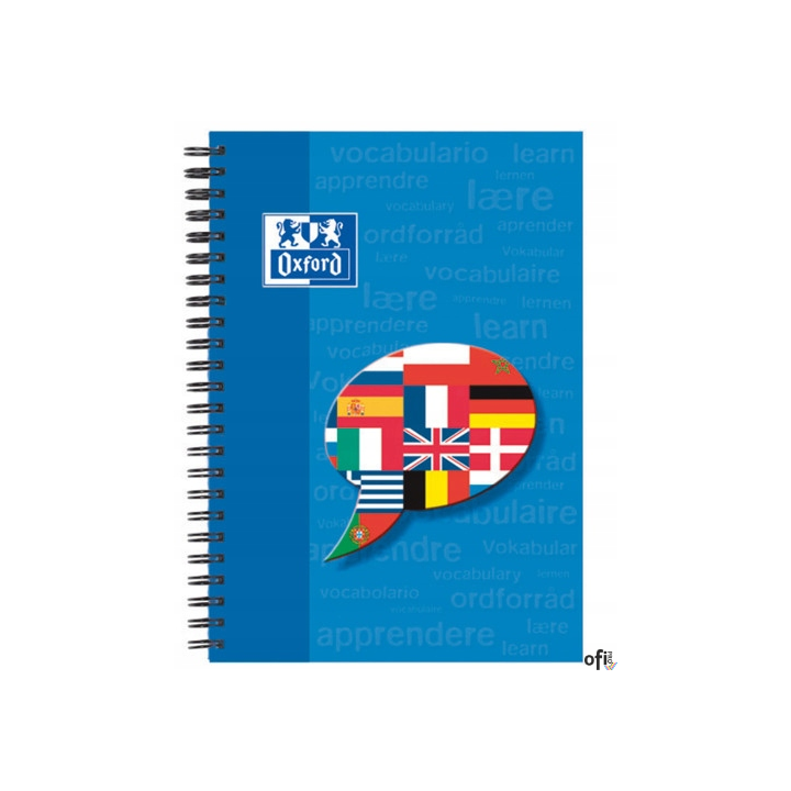 Zeszyt A5 48k, do słówek, OXFORD, na spirali, 100102191