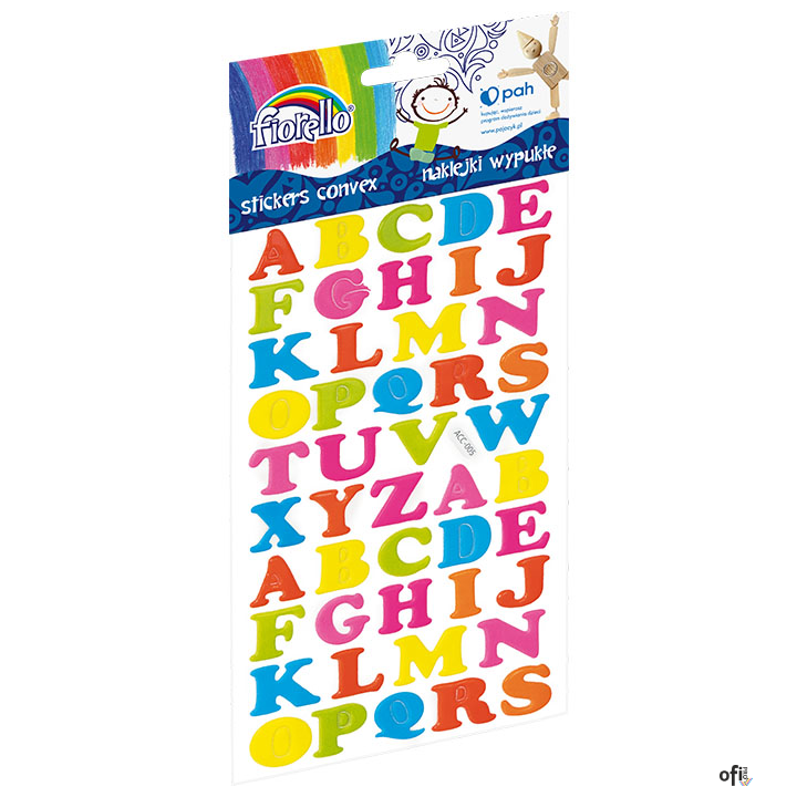 Naklejki wypukłe FIORELLO GR-NP127 literki 170-2481