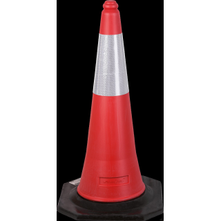 Pachołek ostrzegawczy REIS czerwono-biały TRAFFIC-CONE-RP75 CW
