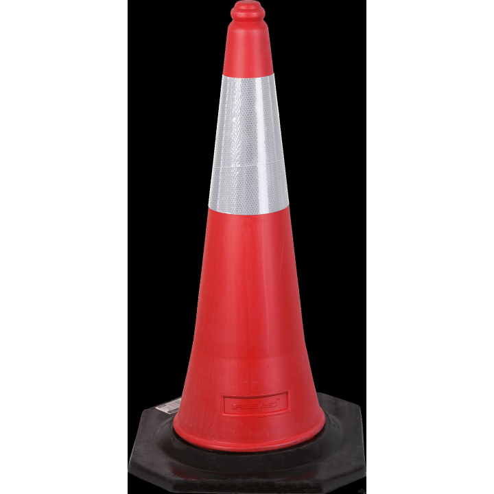 Pachołek ostrzegawczy REIS czerwono-biały TRAFFIC-CONE-RP75 CW