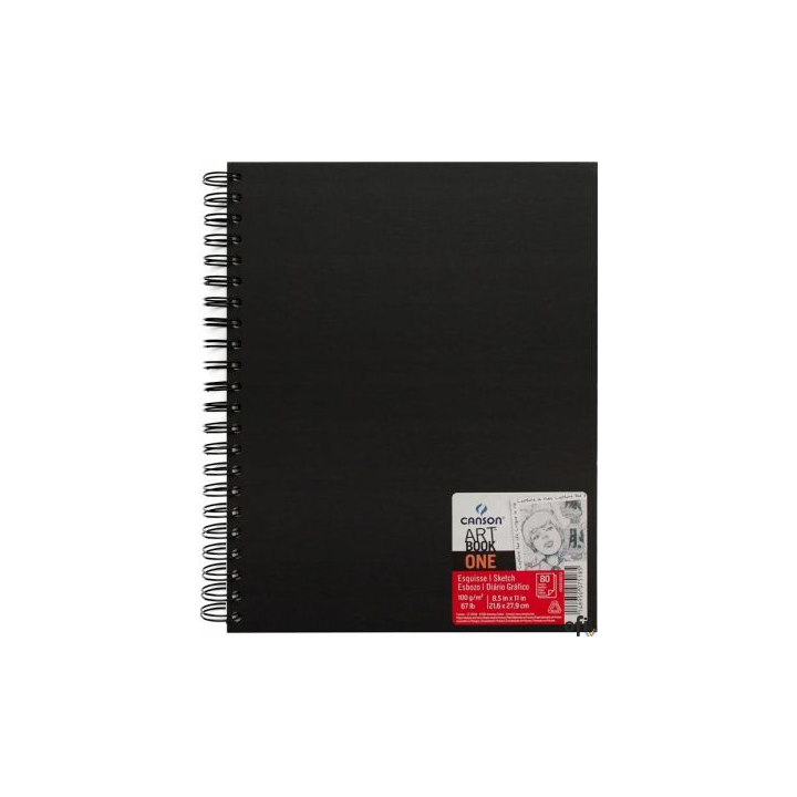 Szkicownik Canson ArtBook ONE 21,6x27,9 100g 80k. spirala 400110292