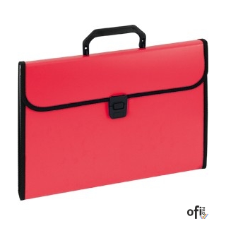 Aktówka harmonijkowa 9112A czerwona EAGLE 120-1220